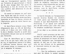 «Après la route 9, M. René Saint-Pierre paraît devoir perdre la faculté d’agronomie»