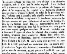 «La province de Québec ne doit pas tendre à gauche»