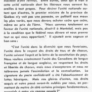 «Maurice Duplessis et l’unité nationale»