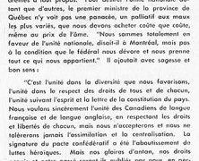 «Maurice Duplessis et l’unité nationale»