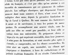 «Les études classiques et la culture générale»