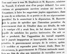 «La dernière session et la nécessité du travail»