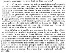 «Après le congrès de l’U.C.C.»