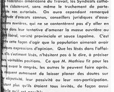 «Ouvriers et cultivateurs devraient faire des précisions»