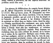 «Le congrès de la C.T.C.C.»