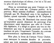 «Pourquoi M. Bouchard devrait se montrer humble et discret»