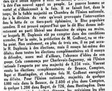 «La grande victoire de l&rsquo;Union nationale, dans Huntingdon»