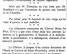 «Cornichonneries du « Clairon »»