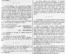 «De quelle façon l’État fédéral écrème les cinq comtés de Saint-Hyacinthe, Bagot, Rouville, Verchères et Richelieu»