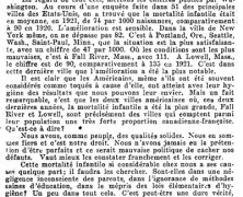 «La mortalité infantile»