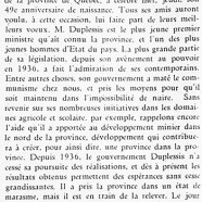 «L’honorable Maurice Duplessis»