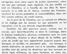 «Que pense Joseph Fontaine du crédit écorné?»