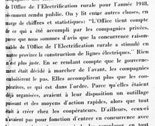 «L’électrification rurale et ses bienfaits»