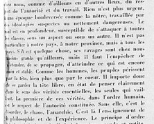 «Respect de l’autorité, nécessité du travail»
