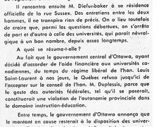 «L’honorable Paul Sauvé et le problème des universités»