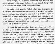 «Verbiage de M. Jean Lesage, silence humilié de Georges-Émile Lapalme, fureur rentrée de M. Hamel»