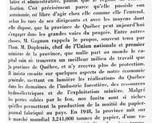 «La province de Québec et ses ressources naturelles»