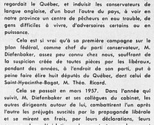 «L’honorable John Diefenbaker en face de la province de Québec»