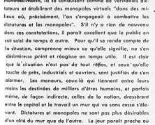 «La masse ouvrière en face de ses chefs»