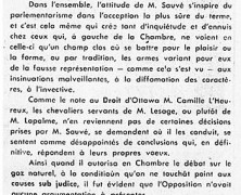 «L’honorable Paul Sauvé et le parlementarisme vrai»