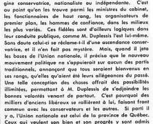 «Maurice Duplessis et les libéraux»