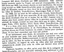 «La mortalité infantile»
