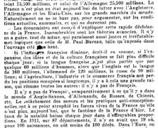 «L&rsquo;influence française à la baisse»