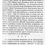 «L’honorable Louis Saint-Laurent, fils spirituel de Mackenzie King»
