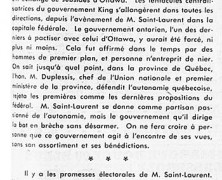 «L’honorable Louis Saint-Laurent, fils spirituel de Mackenzie King»