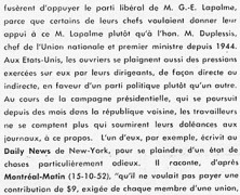 «Politique et syndicalisme»