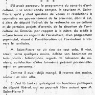 «Comment M. René Saint-Pierre représente mal un ministre»