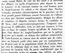 «Paroles malheureuses de MM. Saint-Laurent et Garson»