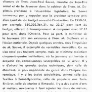 «L’honorable Maurice Duplessis et la jeunesse»