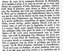 «L’honorable Jacob Nichol pense comme l’honorable Maurice Duplessis»