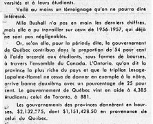 «La province de Québec et l’aide aux étudiants»