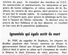 «Les loups sortent du bois; Ignominie qui égale arrêt de mort»