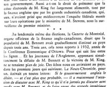 «La finance anglaise et les dernières élections»