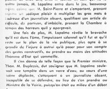 «Comment MM. Georges-Émile Lapalme et René Saint-Pierre font parfois la paire»