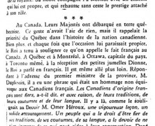 «La visite royale»