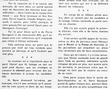 «L’union nationale se porte de mieux en mieux, à travers la province»