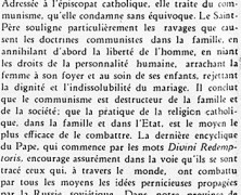 «Pie XI et le communisme»