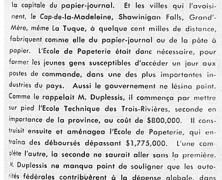 «L’industrie du papier et sa signification»