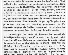 «Les députés aux Communes ne s’énervent pas pour 635,000,000$»