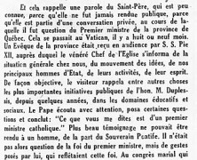 «L&rsquo;honorable Maurice Duplessis au congrès marial»