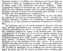 «M. Anderson et  les Canadiens-Français»