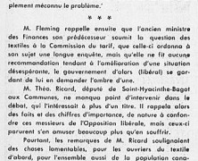 «Où les libéraux s’opposent à l’amélioration des textiles»