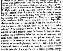 «Les colons manquent»