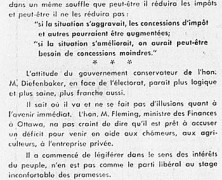 «Le programme de Lester B. Pearson n’est que leurre, poudre aux yeux , trompe-l’oeil»