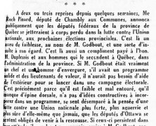 «La grande erreur des députés fédéraux»
