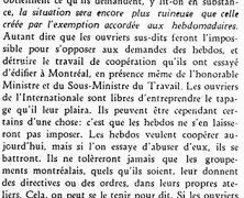 «Si on les pousse à bout, les hebdomadaires se battront»